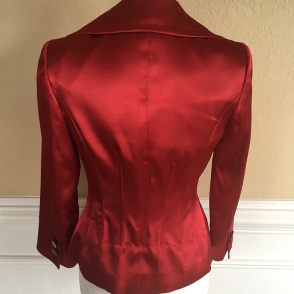 Nine West Red Satin Jacket - Picture 3 of 7